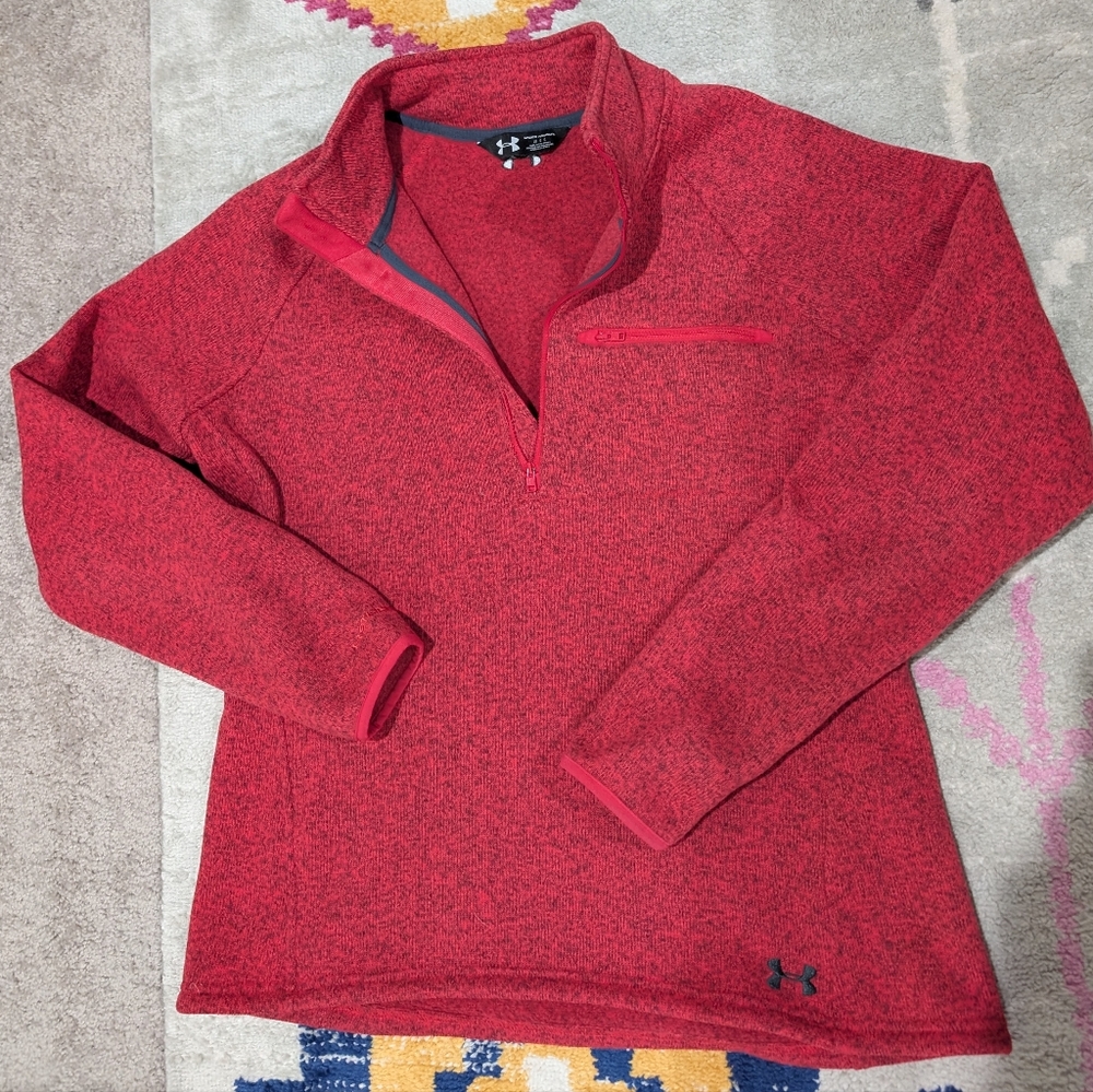 Under Armour Quarter Zip - Pink/Gray - Women's Size L